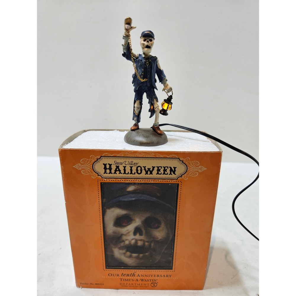Dept 56 Time's-A-Wastin' Skeleton Conductor Figurine Department 56 800216